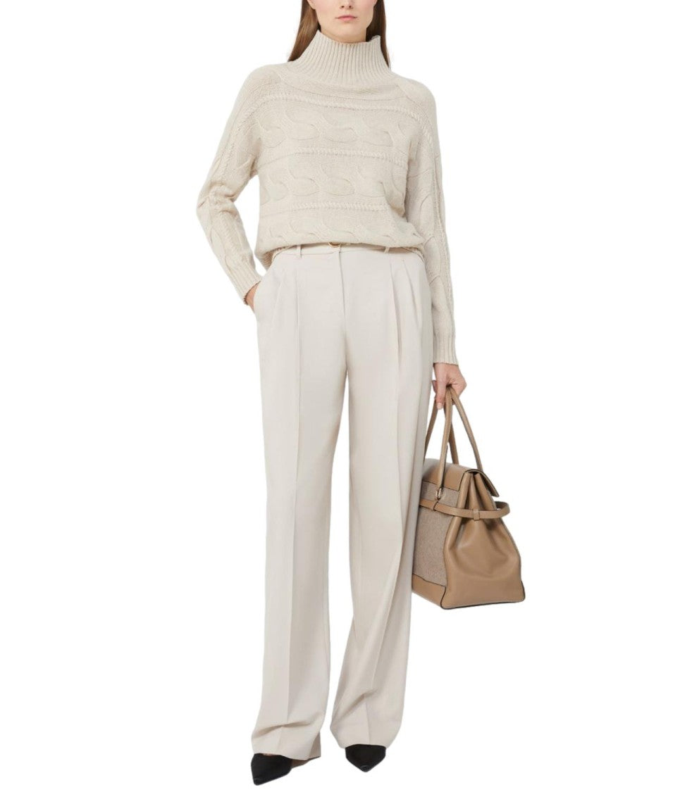 Max Mara Textured Cable Knit Sweater