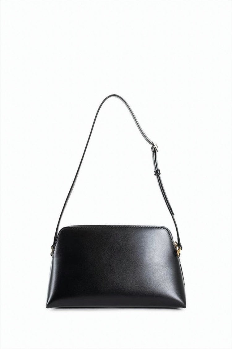 Saint Laurent Rectangular Calf Leather Shoulder Bag With Adjustable Strap
