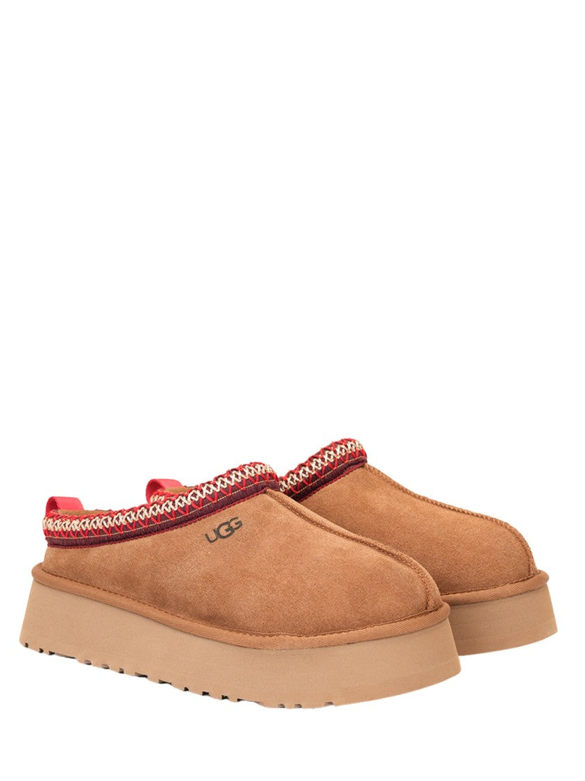 Ugg Slip-On Suede Sandals With Woven Trim