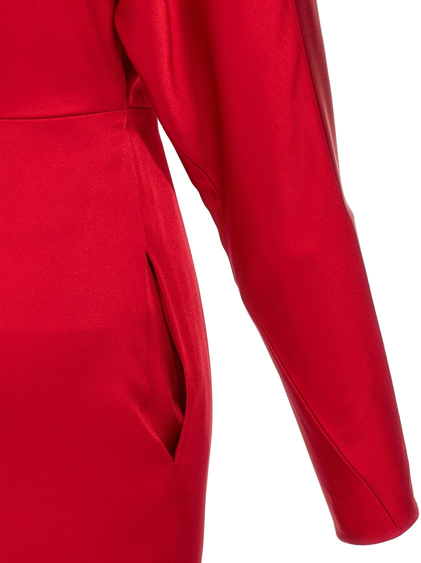 Stella Mccartney 'Satin Twist Midi' Dress