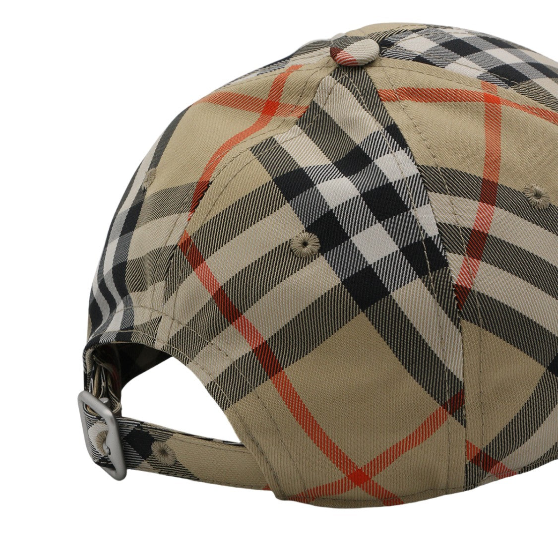 Burberry Plaid Patterned Beige Baseball Cap