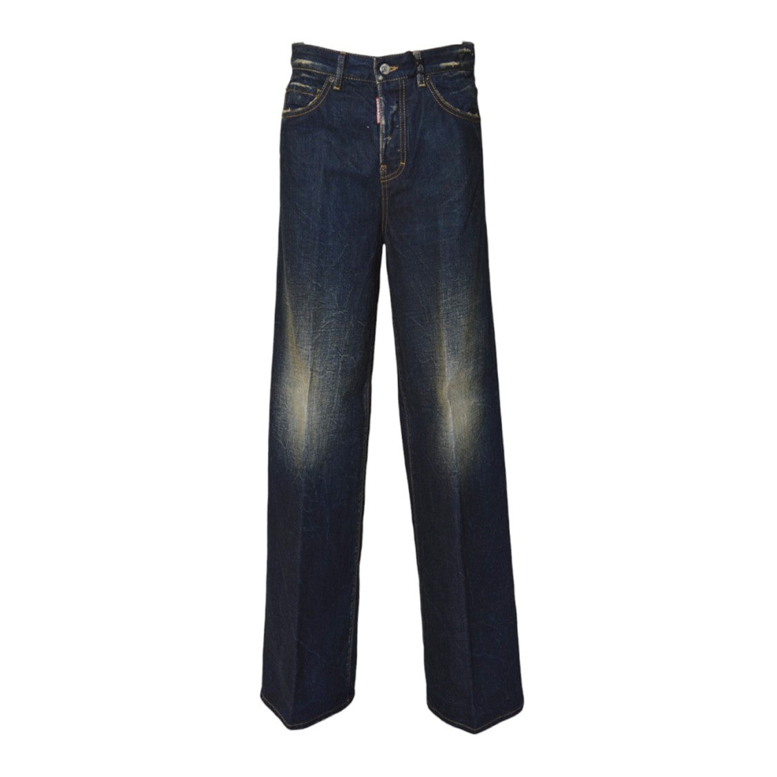 Dsquared2 Straight-Leg Denim Jeans With Distressed Detailing