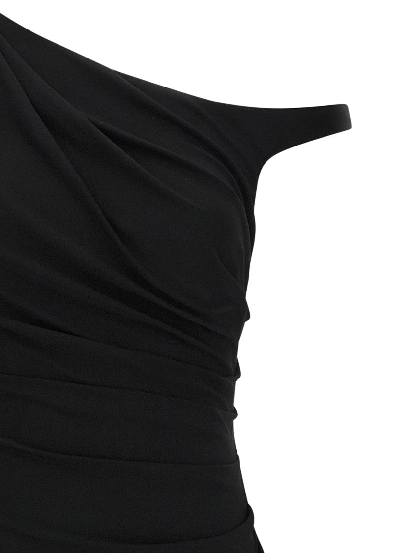 Elisabetta Franchi Jewel Shoulder Dress