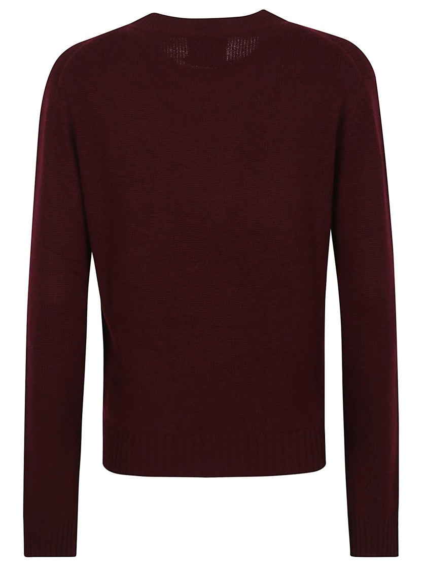 Allude Burgundy Cashmere Sweater
