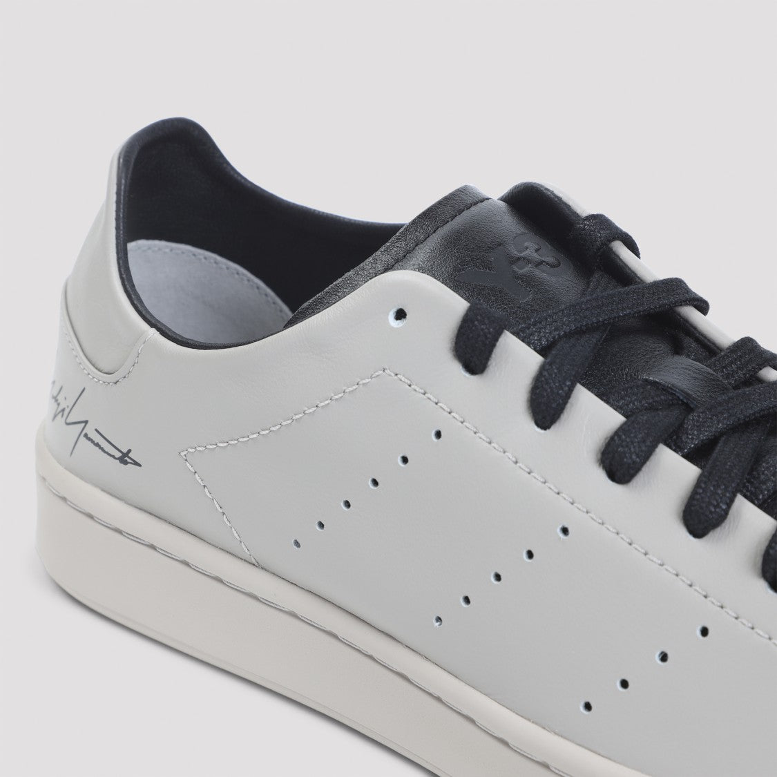 Y-3 Stan Smith Beige Calf Leather Sneakers