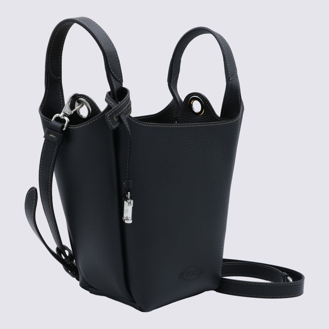 Tod's Structured Pebbled Leather Bucket Bag