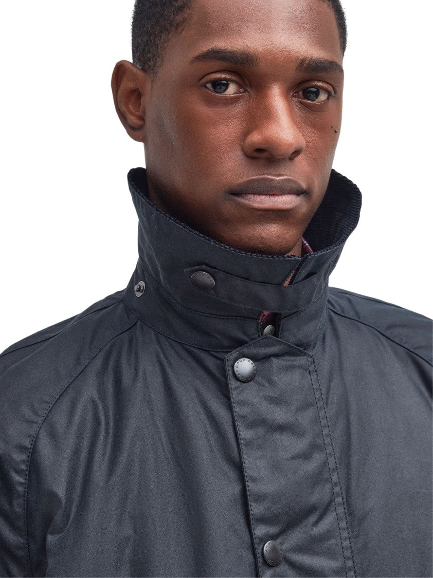 Barbour Button-Up Coat With Corduroy Collar