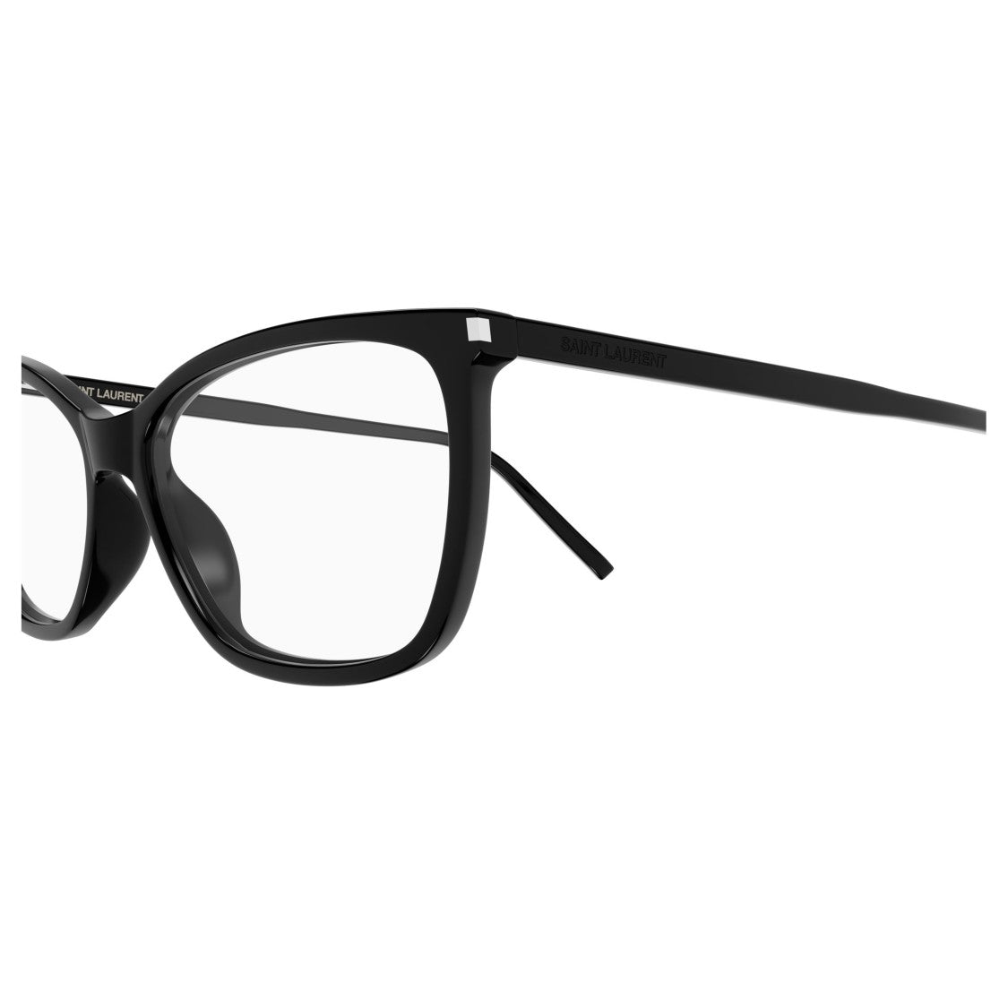 Saint Laurent Sl 834 Glossy Black Rectangular Sunglasses