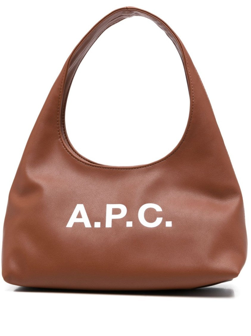 A.P.C. Cognac Brown Shoulder Bag
