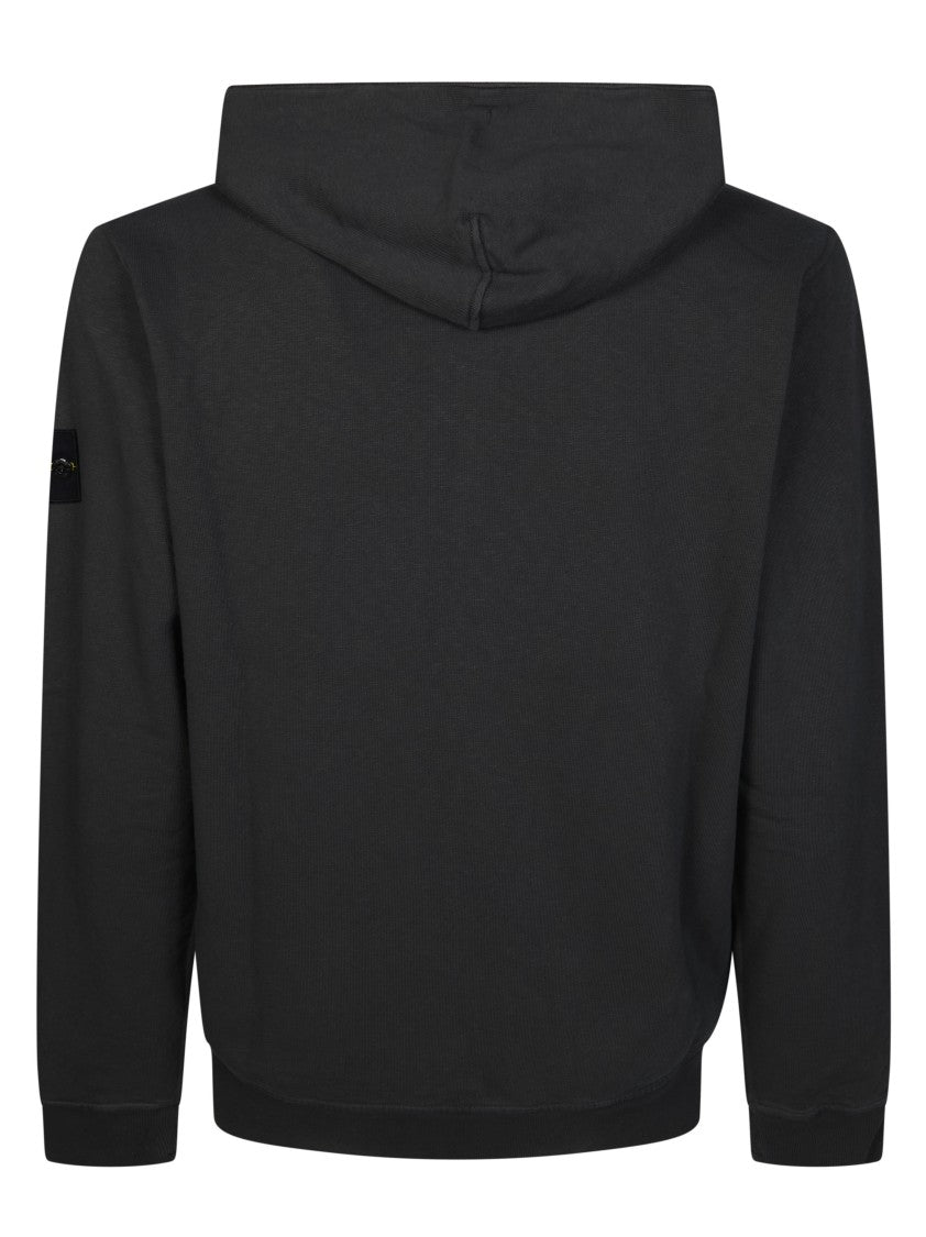 Stone Island Cotton Sleeve Patch Zip Hoodie