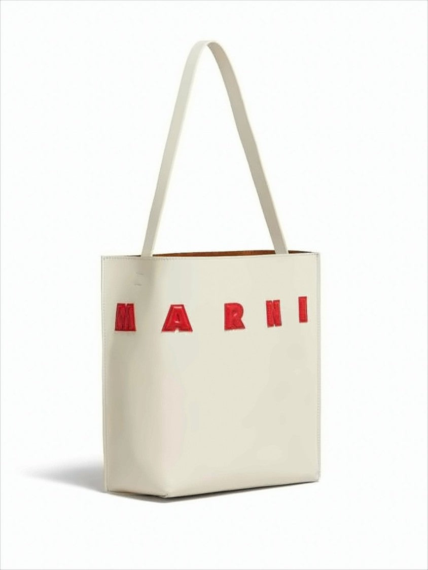 Marni Rectangular Calf Leather Shoulder Bag