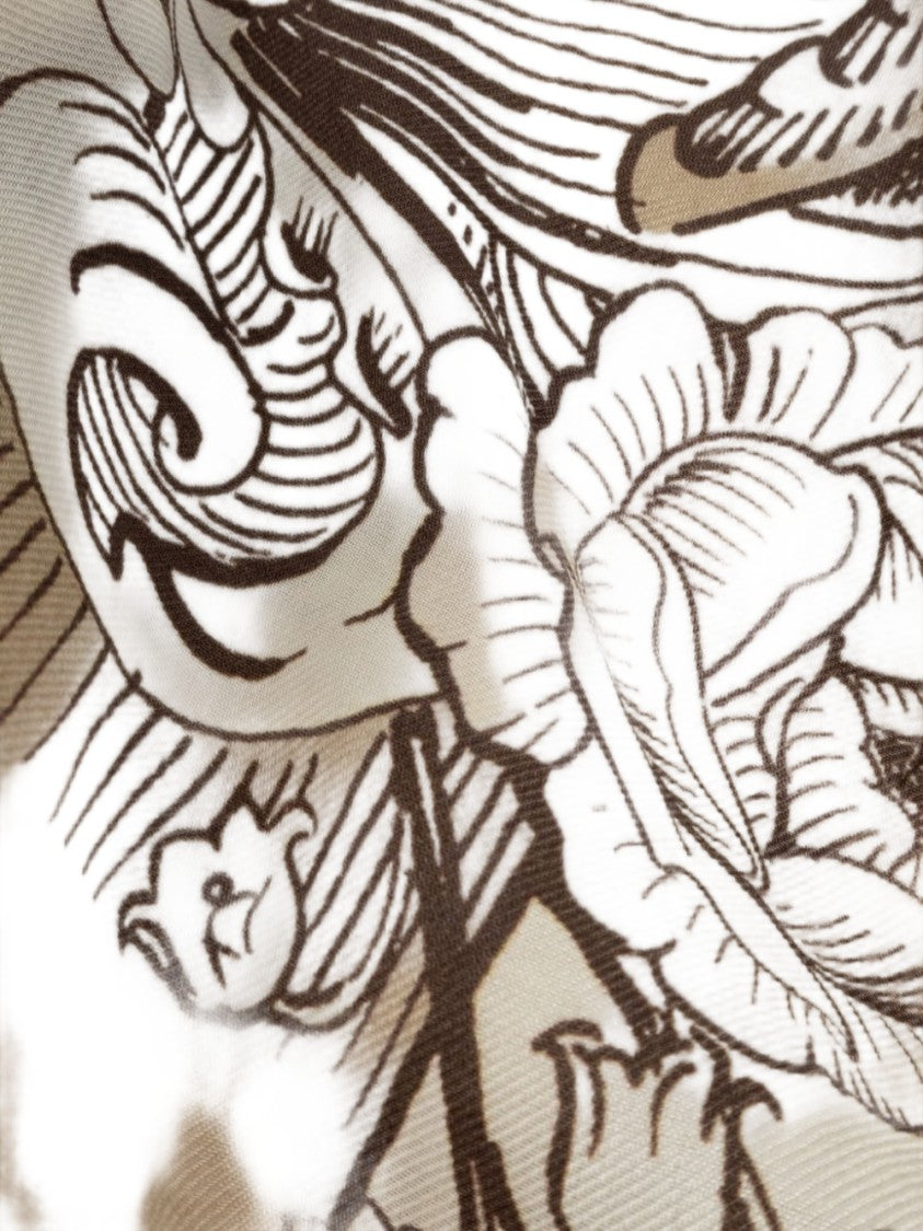 Burberry Vintage-Inspired Floral Print Rectangular Scarf