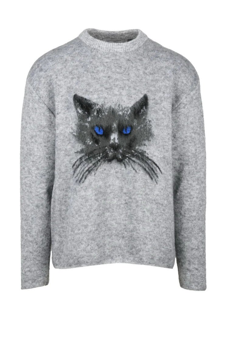 Givenchy Mohair Crewneck Sweater - Grey