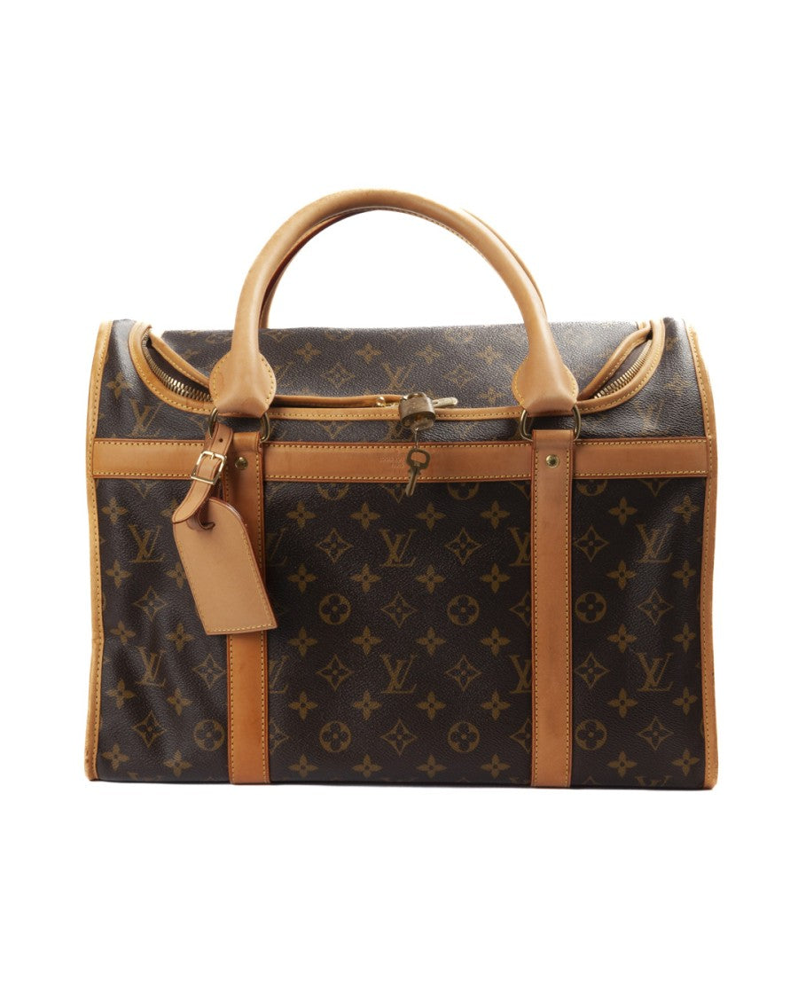 Louis Vuitton Brown Monogram 40 Leather Pet Carrier
