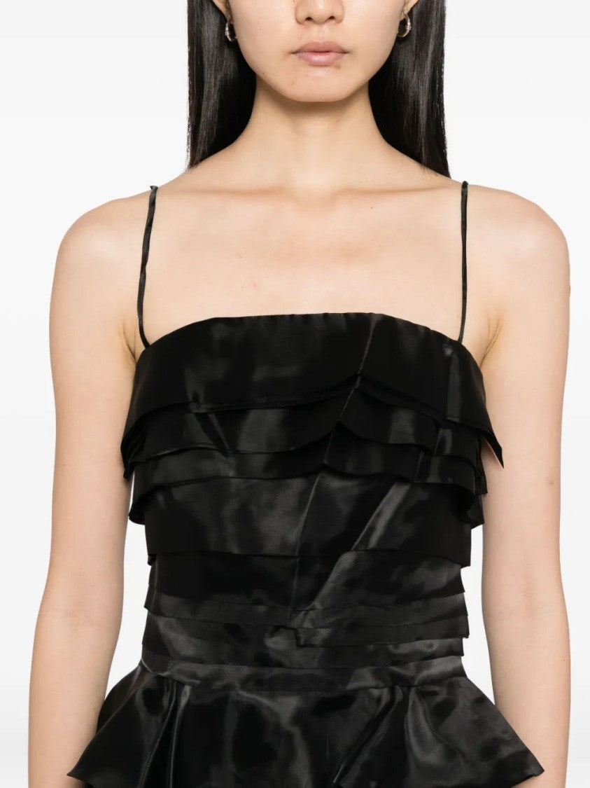 Saiid Kobeisy Layered Organza Long Dress