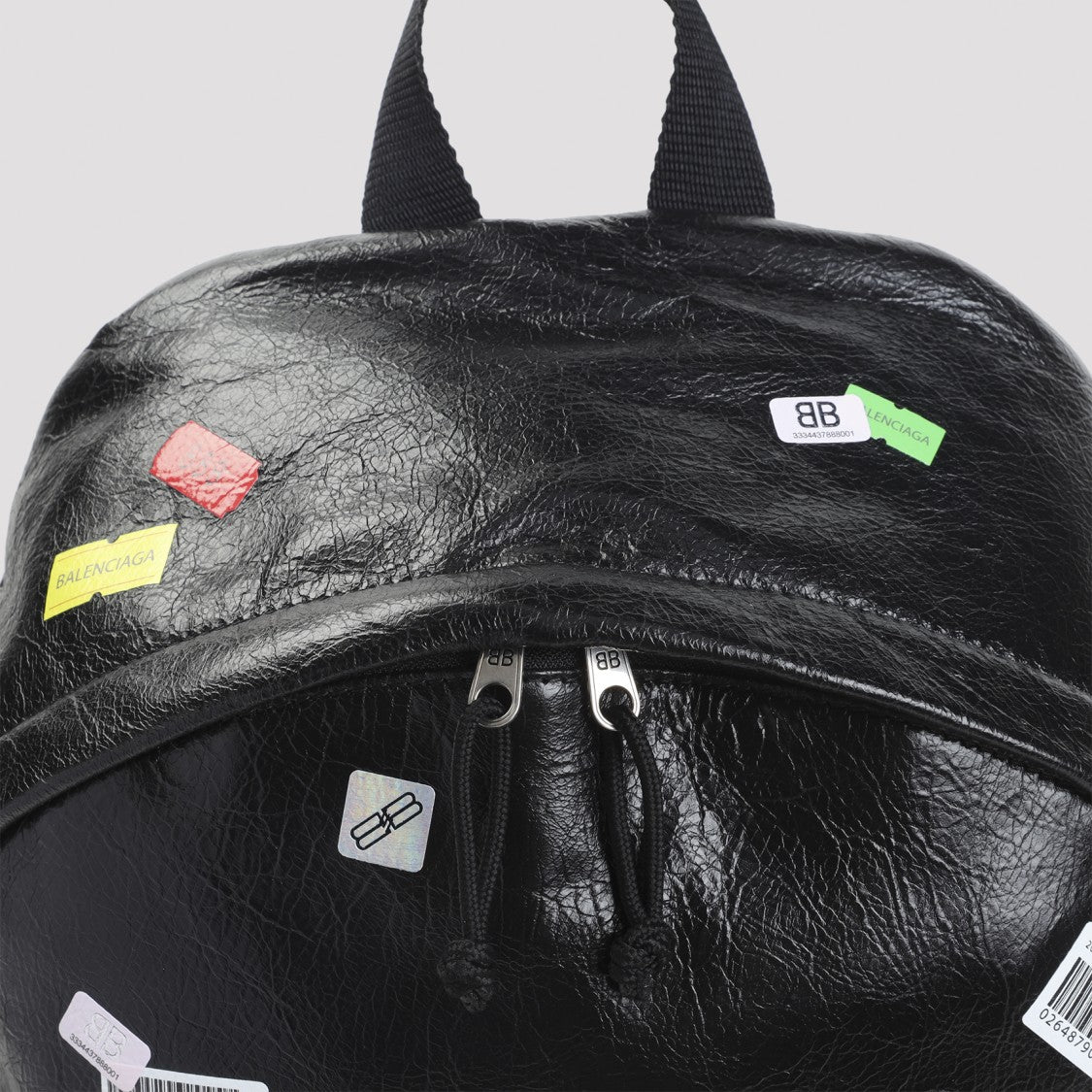 Balenciaga Black Leather Explorer Backpack