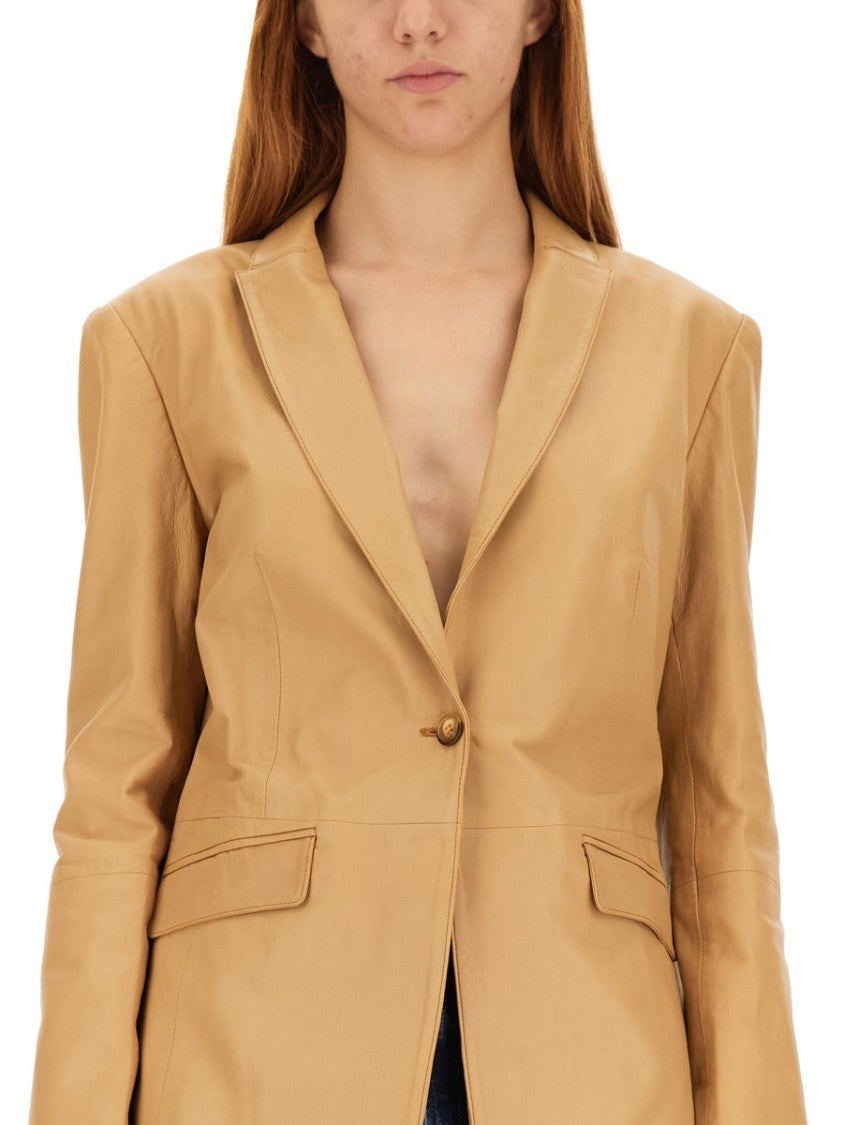 Bully Structured Single-Breasted Jacket With Flap Pockets