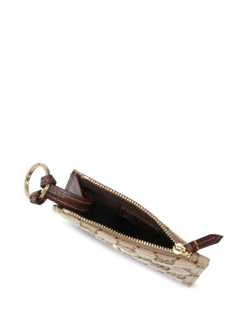 Gucci Rectangular Monogram Canvas Keyring Bag