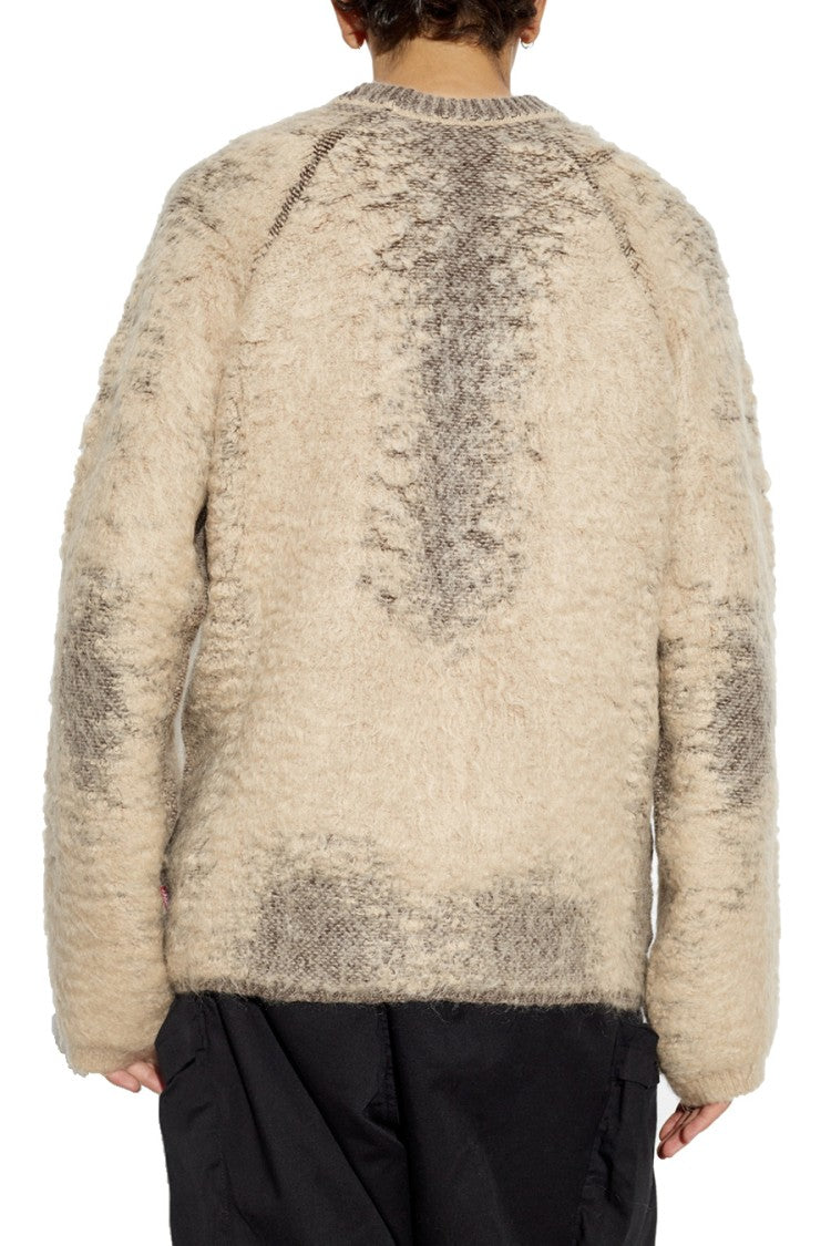 Diesel Multicolor Knitwear With Textured Surface And Relaxed Fit