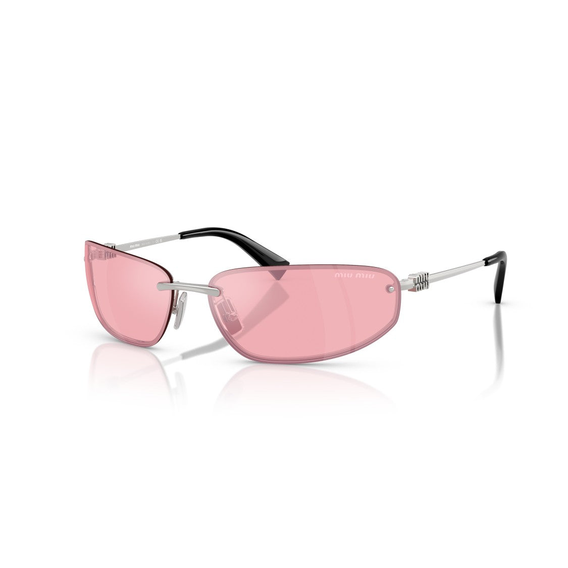 Miu Miu 0Mu A50s Rectangular Rimless Sunglasses