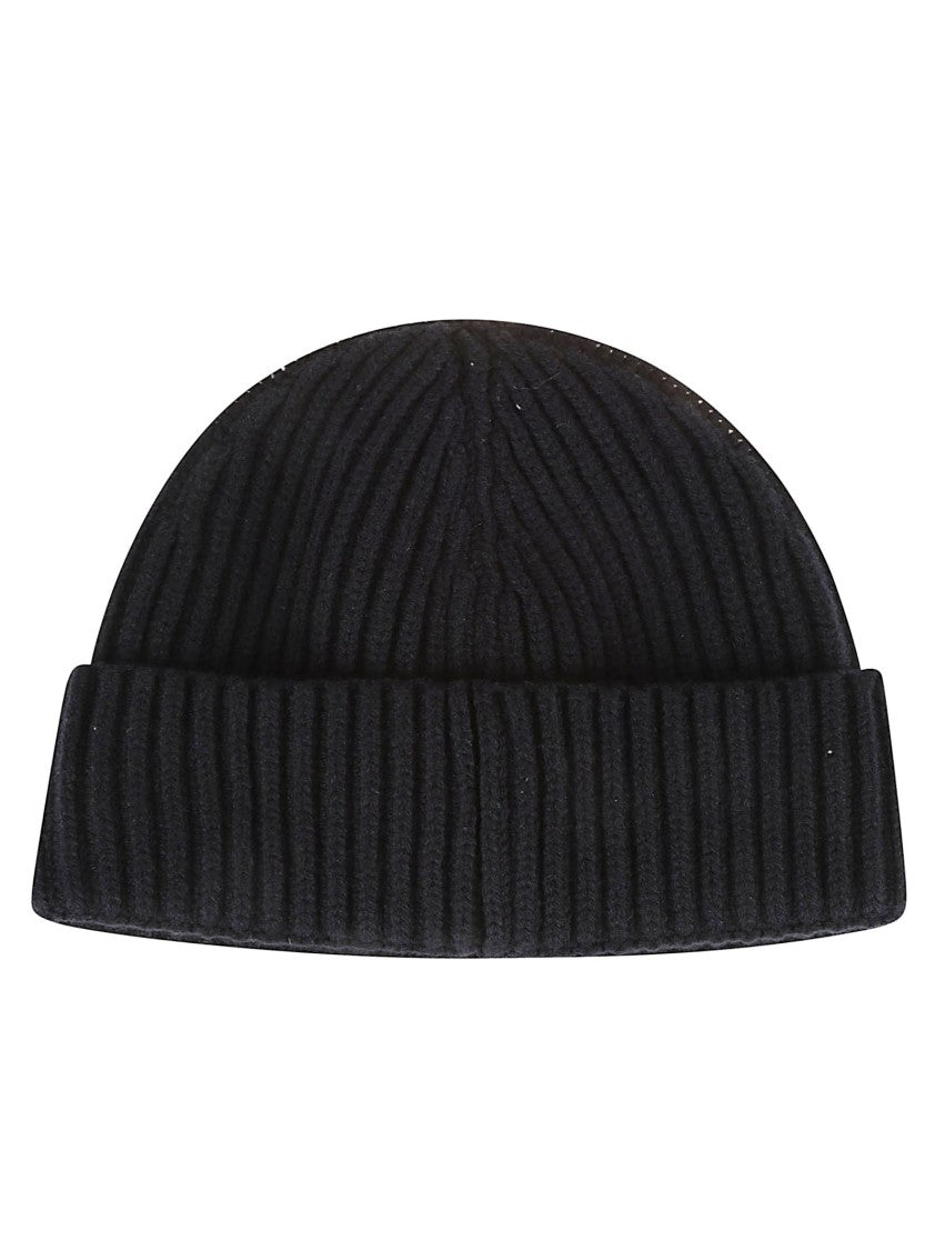 Canada Goose Ribbed Knit Beanie In Soft Wool-Cashmere Blend