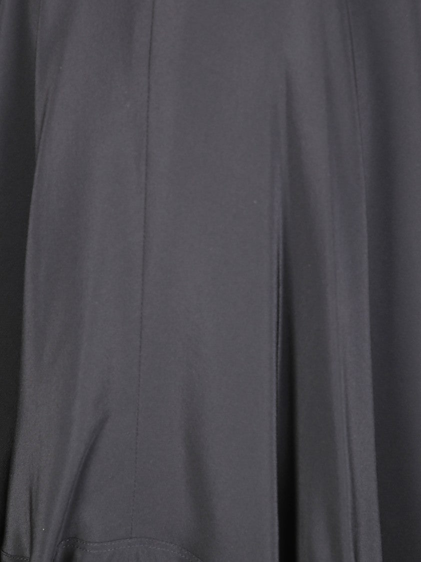 Lemaire Balloon Skirt With Gathered Waist And Silken Contrast