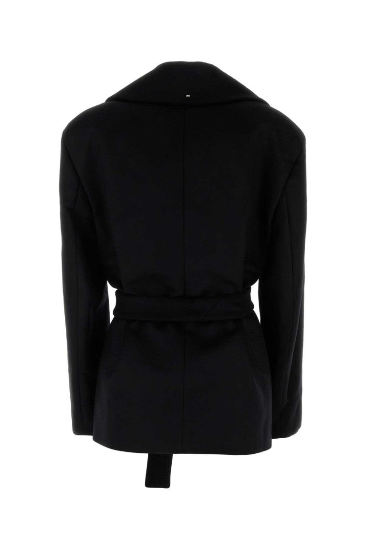 Sportmax Black Wool Orchis Coat
