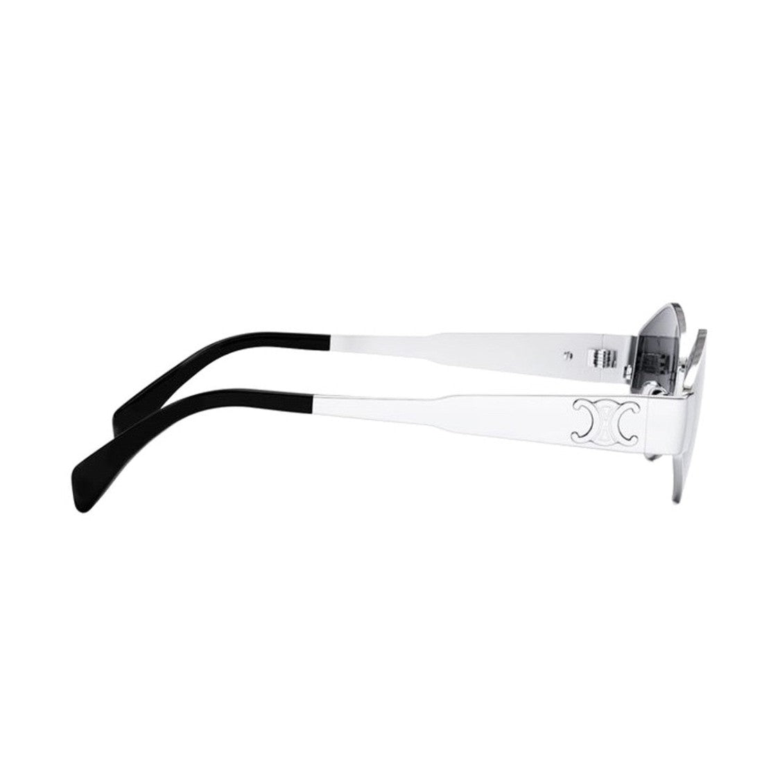 Celine Silver Metal Triomphe Geometric Metal Sunglasses