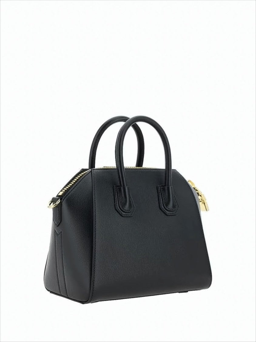Givenchy Textured Calf Leather Tote Bag With Gold-Tone Accents