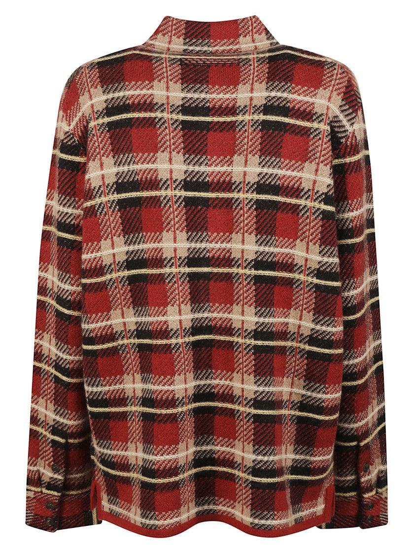 Guest In Residence Plaid Soft Cashmere Shirt