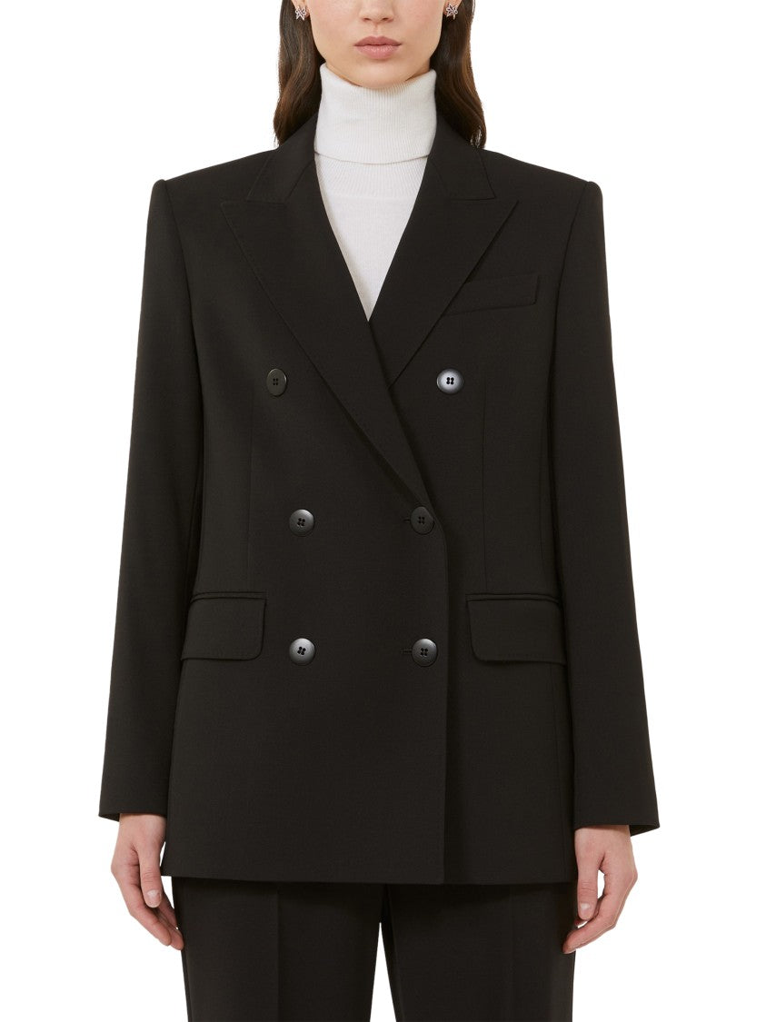 Max Mara Tailored Virgin Wool Jacket With Classic Silhouette