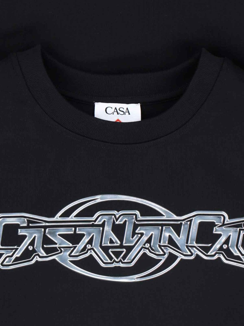 Casablanca "Casablanca Chrome" T-Shirt Black