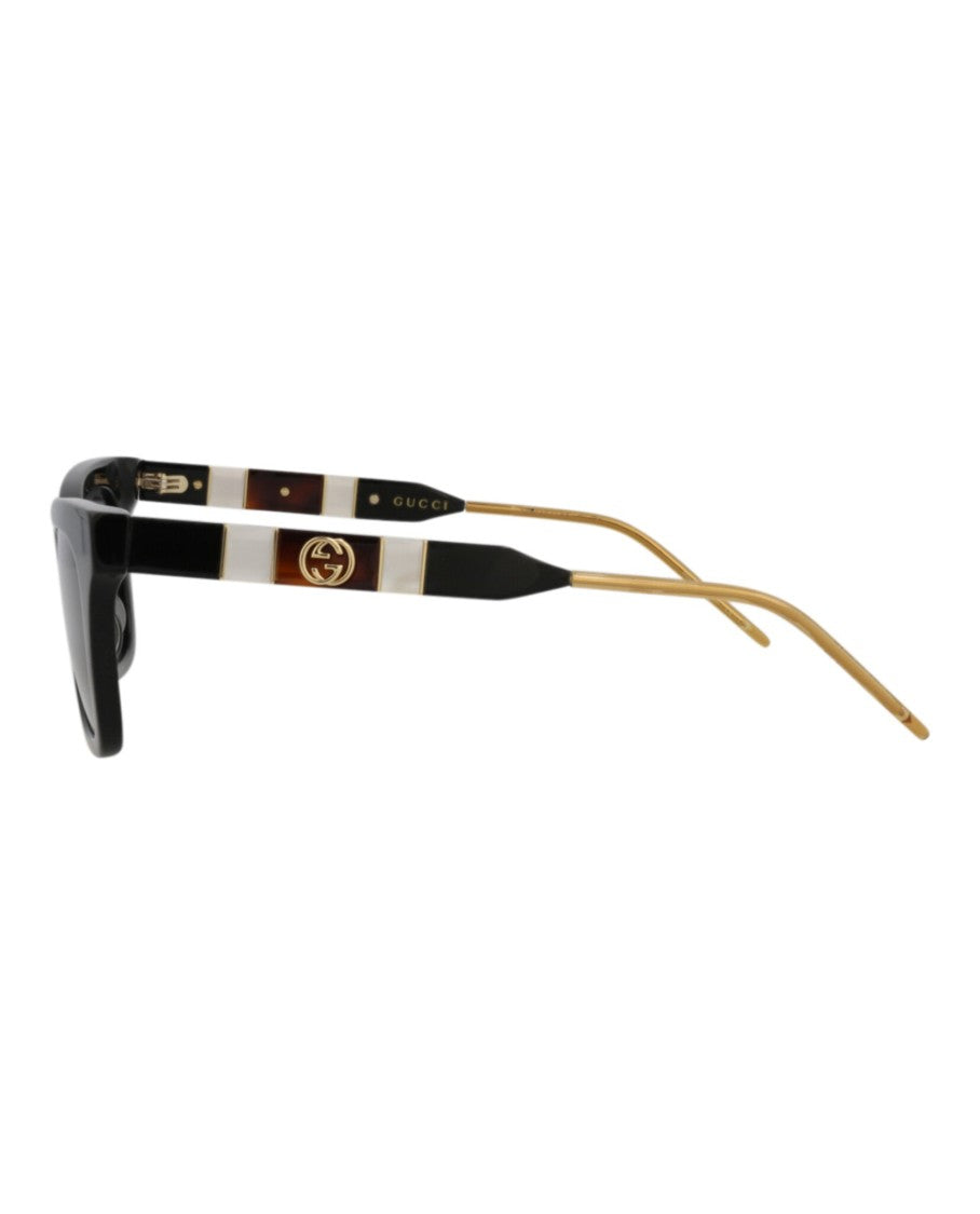 Gucci Cat Eye-Frame Acetate Sunglasses With Distinctive Temple Design