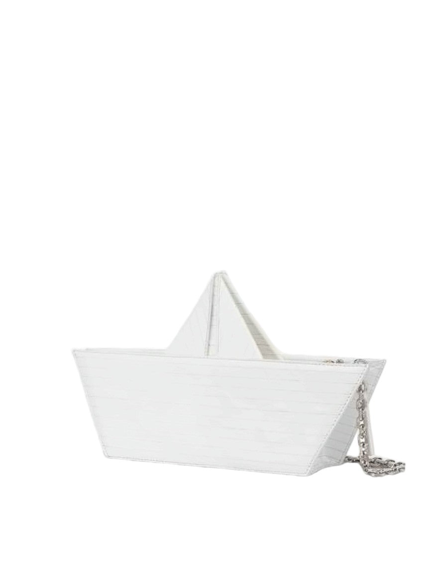 Moschino Origami-Inspired Goat Leather Shoulder Bag