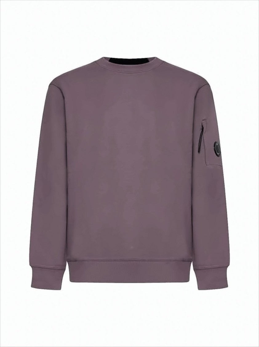 C.P. Company Relaxed-Fit Long-Sleeve Sweatshirt With Zippered Pocket And Circular Emblem