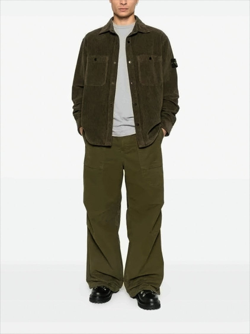 Stone Island Organic Cotton Corduroy Overshirt