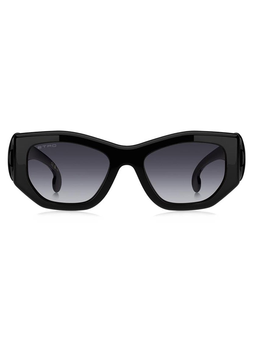 Etro Oversized Gradient Black Acetate Sunglasses