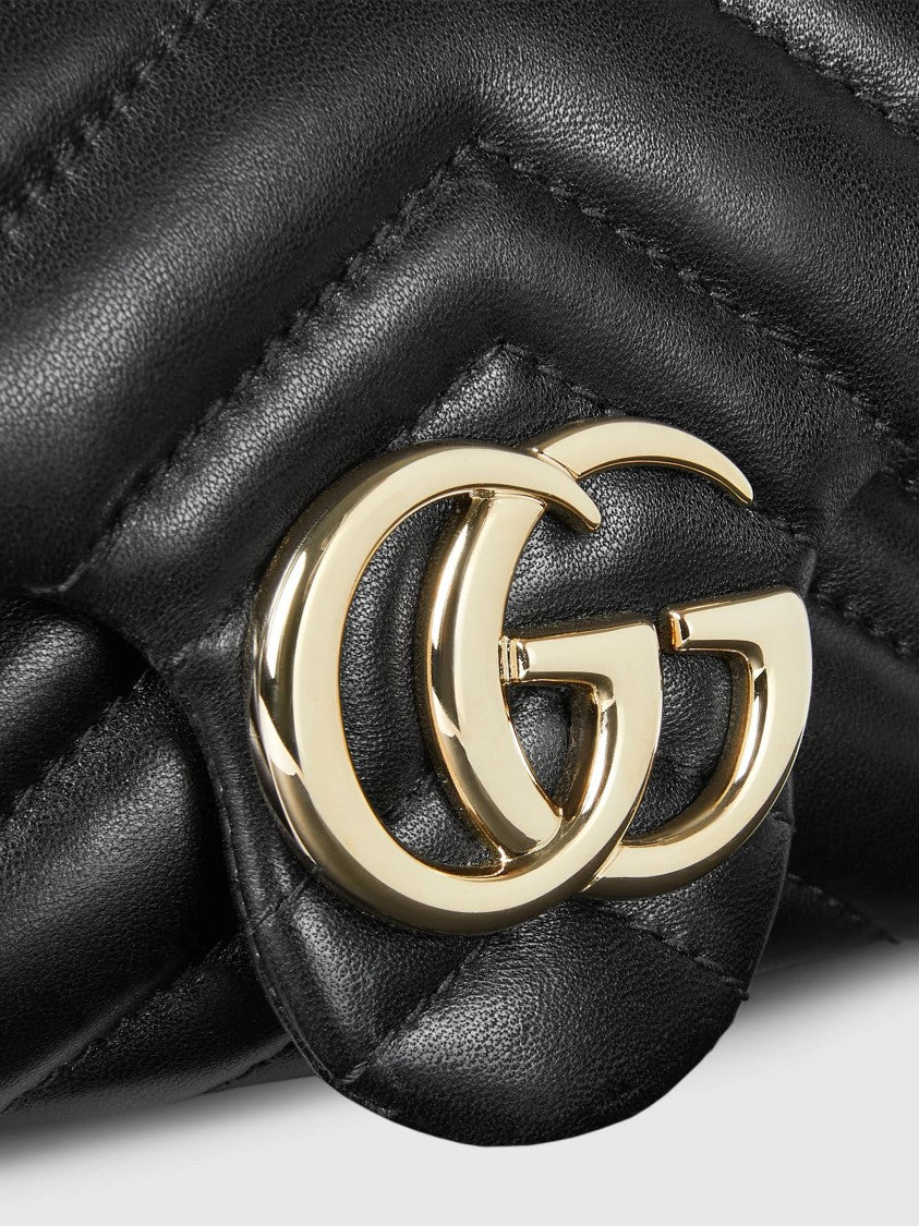 Gucci Black Mini Bag Chevron Quilted Leather