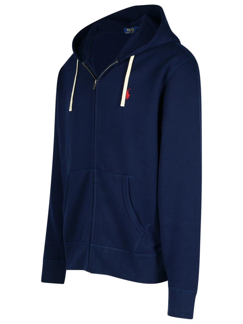 Polo Ralph Lauren Blue Cotton Blend Hoodie