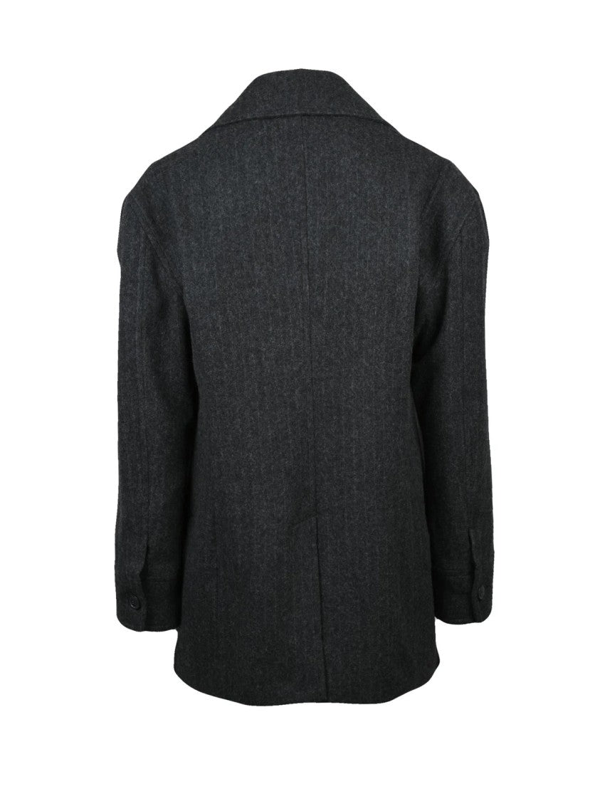 Vivienne Westwood Double-Breasted Tailored Peacoat With Logo Button Closure