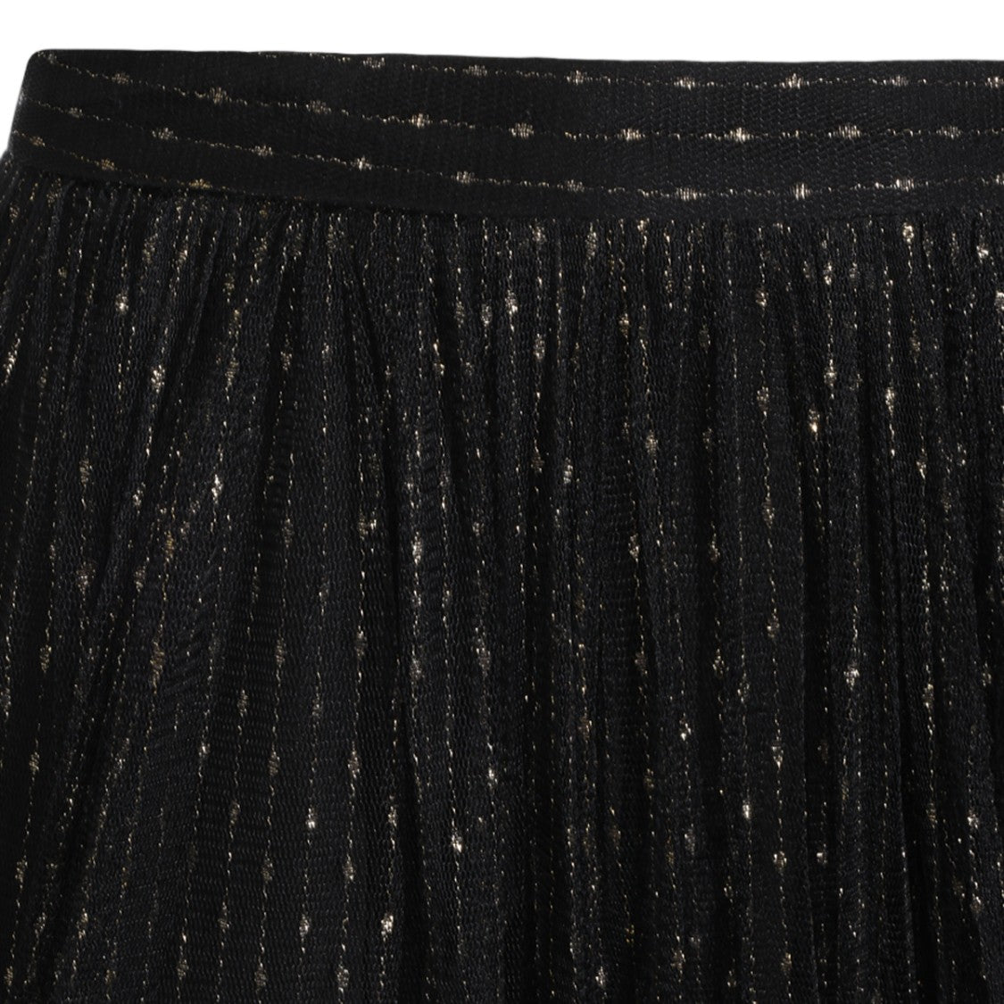 Twin-Set Pleated Sheer Overlay Maxi Skirt