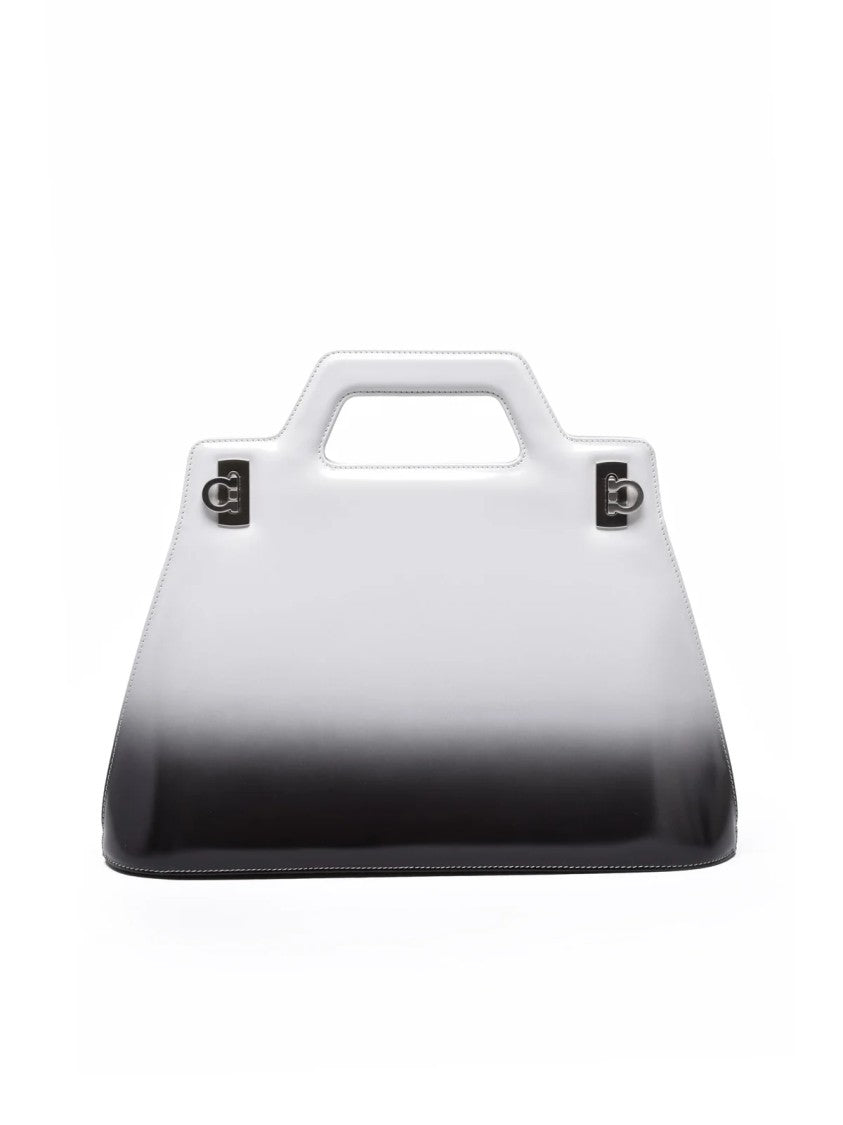 Ferragamo White 'Wanda' Leather Bag