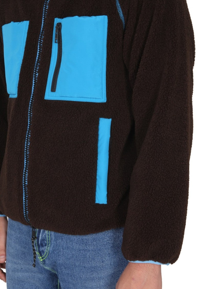 Msgm Textured High Neck Jacket