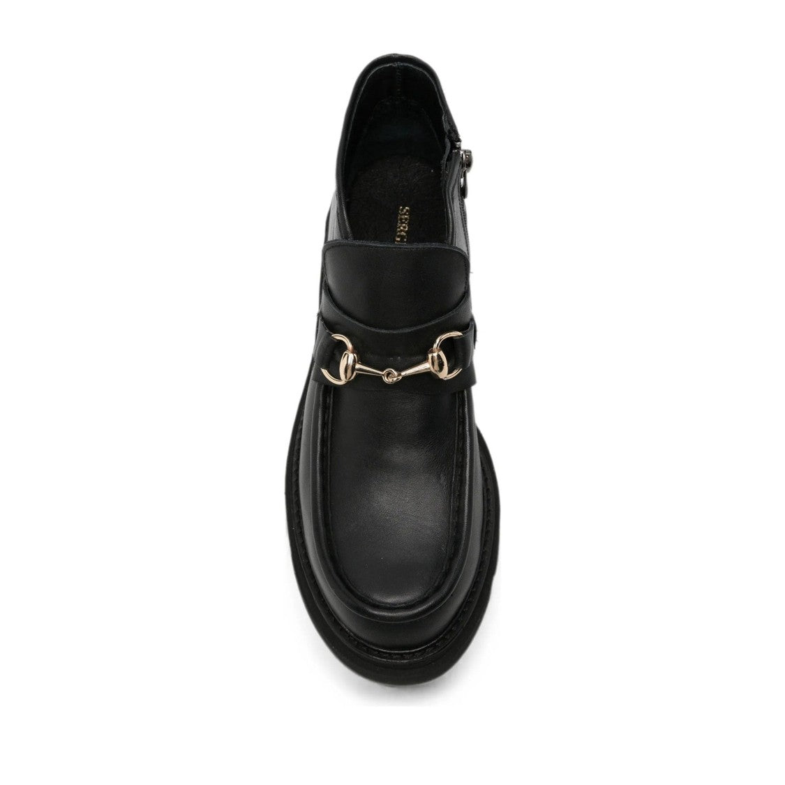 Sergio Moretti Black Leather Metallic Bit Boots