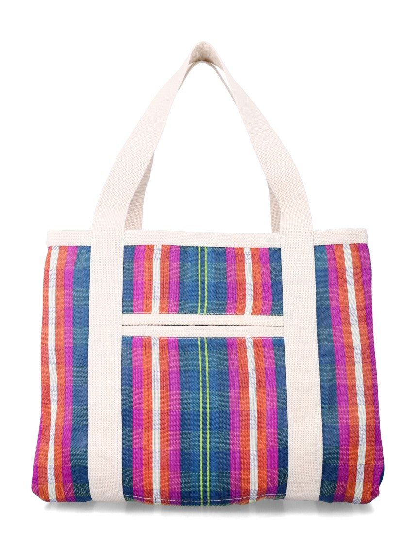Isabel Marant Darwen Striped Shoulder Tote