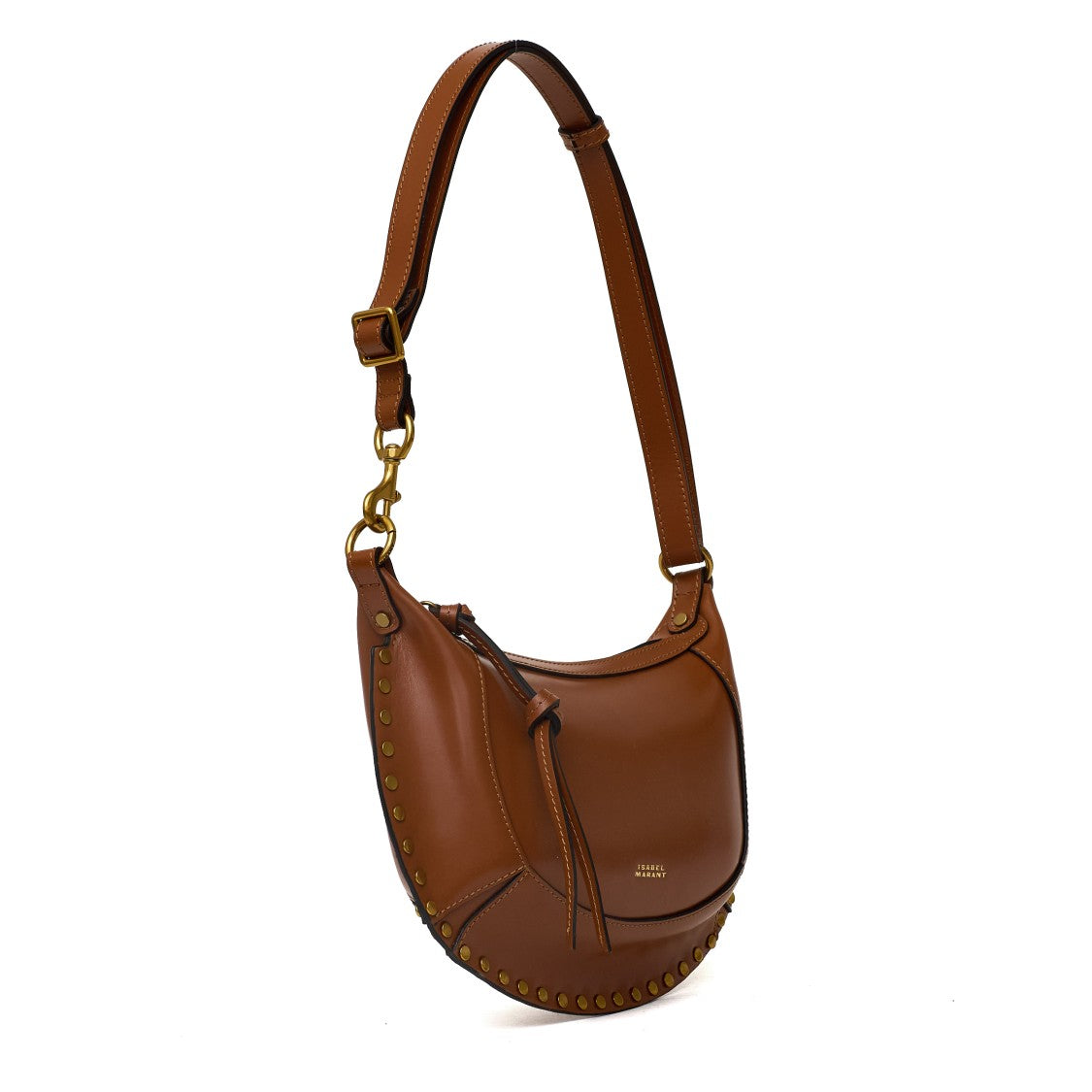 Isabel Marant Oskan Moon Textured Leather Shoulder Bag
