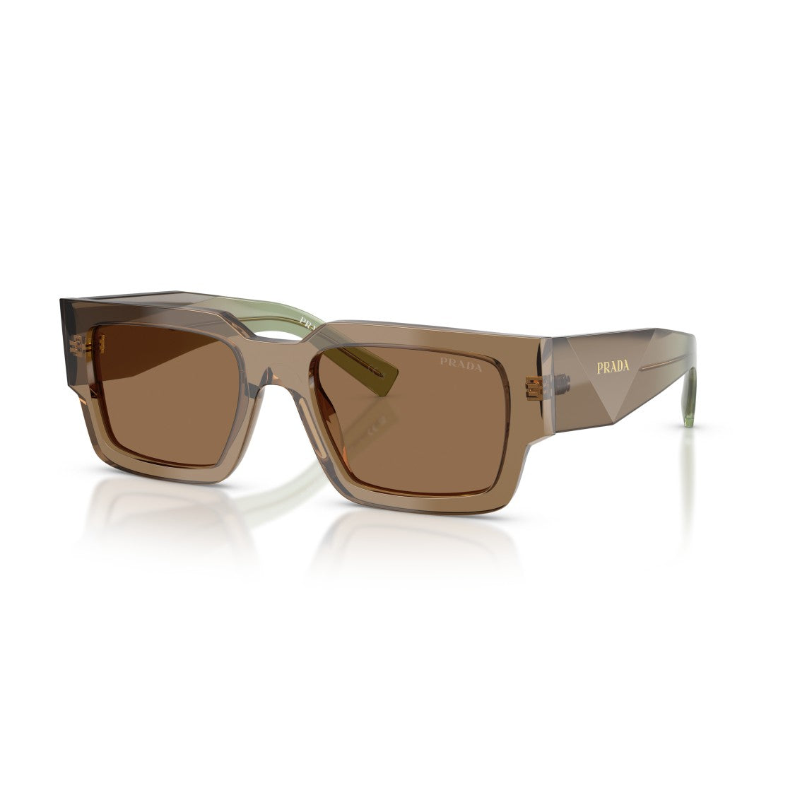 Prada 0Pr B17s Oversized Rectangular Acetate Sunglasses