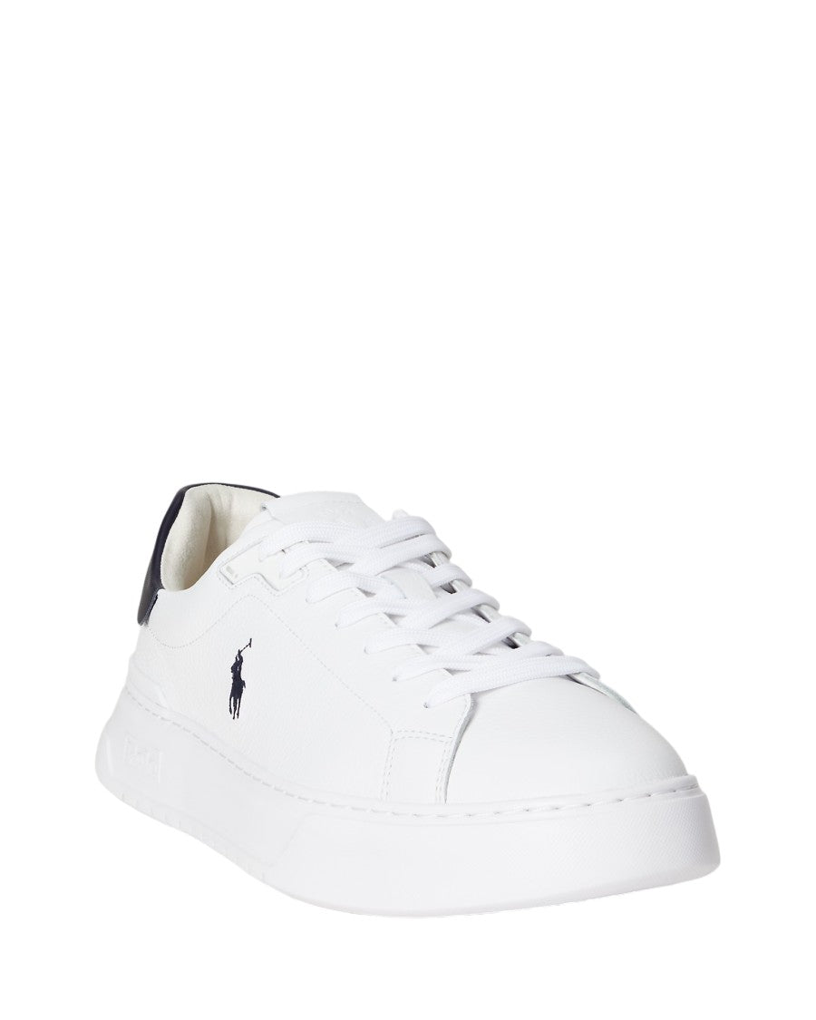 Polo Ralph Lauren Rlite Court Sneakers With Calf Leather Upper
