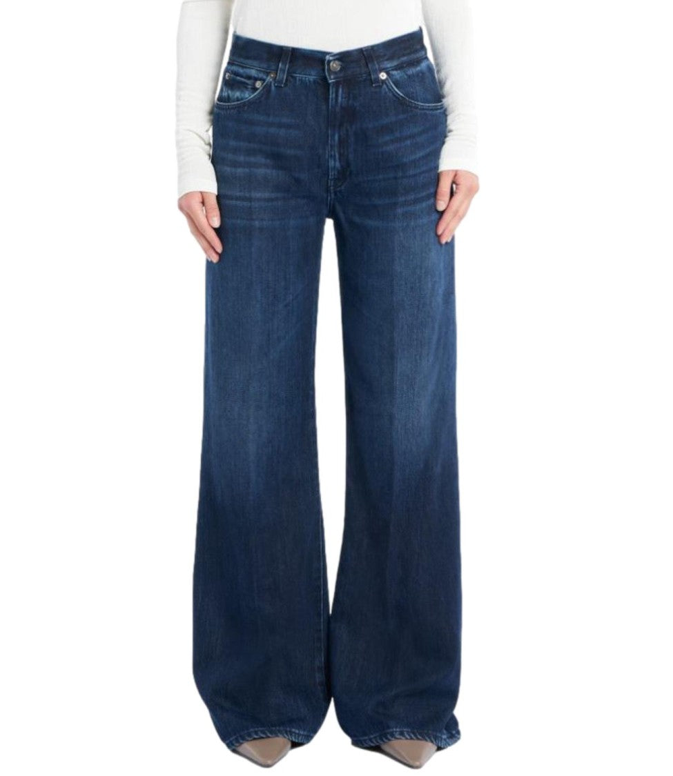 Dondup Mid-Rise Straight-Leg Jeans With Timeless Design