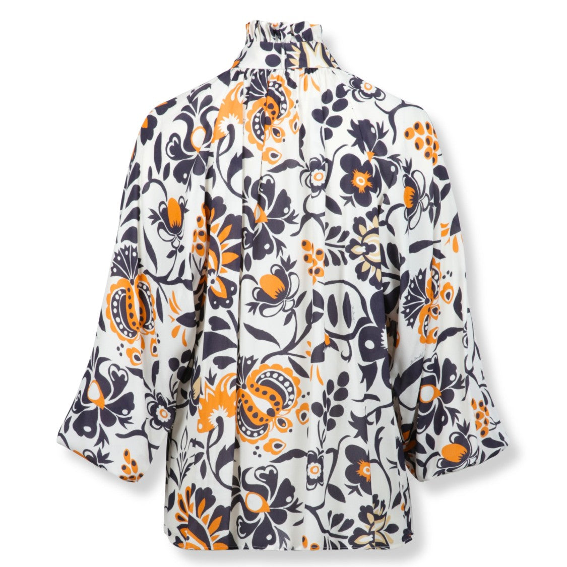 La Double J Relaxed-Fit Button-Down Blouse With Pointed Collar